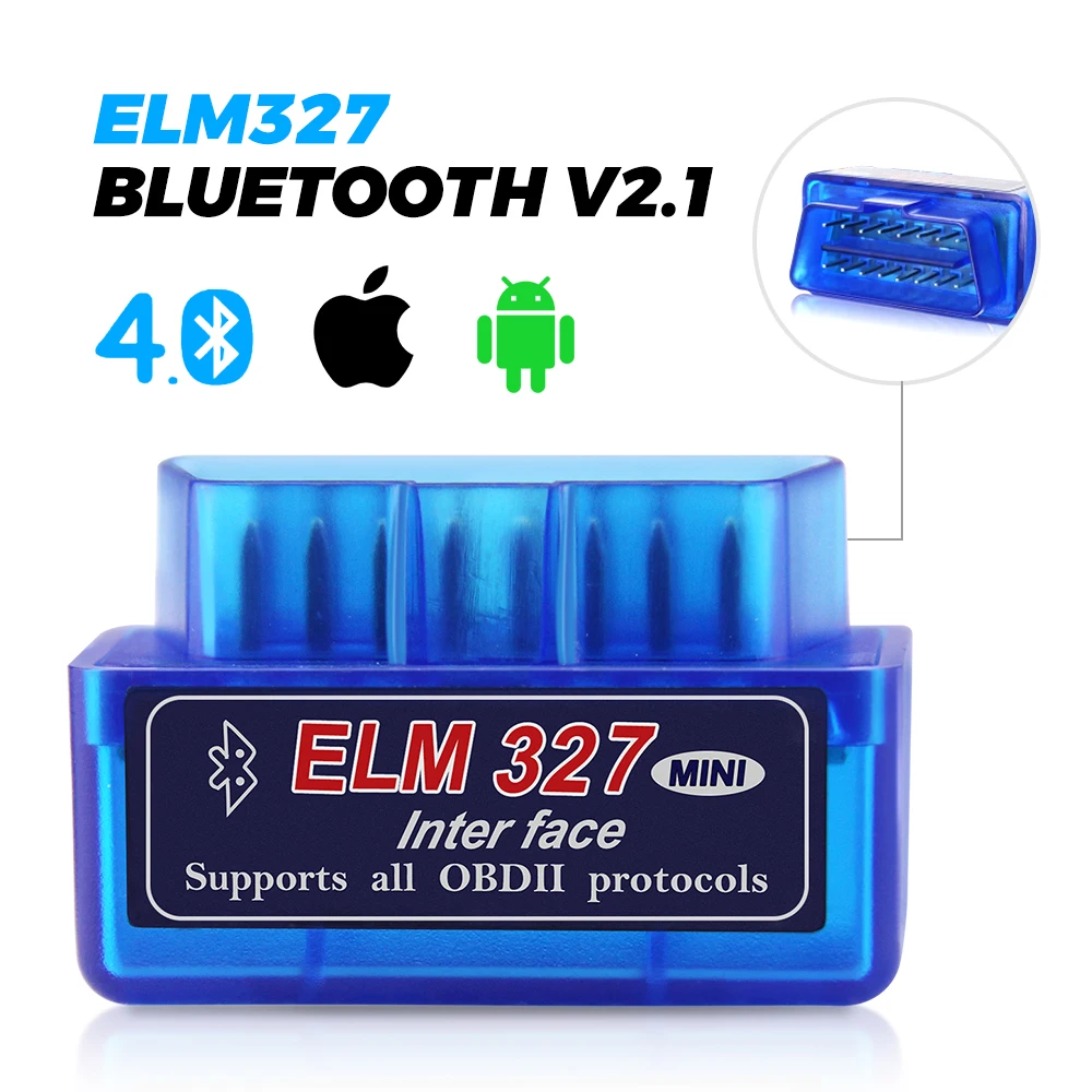 

Mini Bluetooth ELM327 V2.1Full OBD2 Scanner Auto Diagnostic Tool for iPhone and Android FasLink X Free Update Code Reader