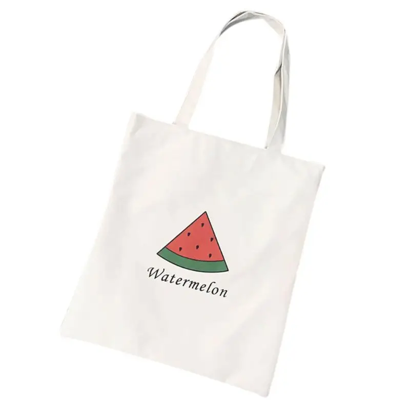 Женская сумка тоут из парусины с милым принтом через плечо для покупок