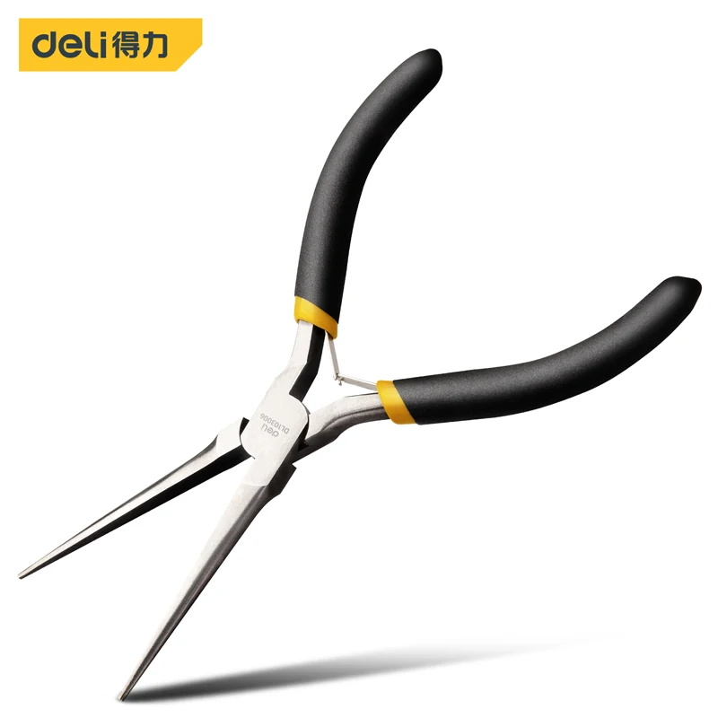 

Deli103006 Needle Nose Pliers Extra Long Nose Plier Press Tool Multifunction Forceps Repair Hand Tools Alicates High Quality