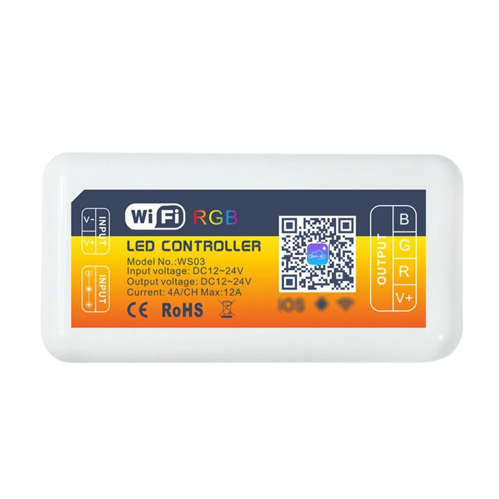 

DC12-24V RGB мини WI-FI полосы светильник контроллер