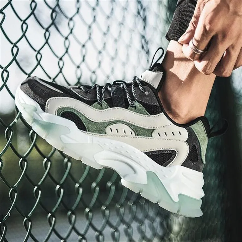 

2020 New Fashion Winter man Running Shoes Breathable Lightweight Thick bottom increased Sports Shoes Jogging Sneakers Zapatillas