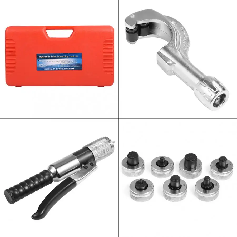 

CT-300A Hydraulic Tube Expander Kit Tubing Expanding Tool With 7 Expander Heads Household Tool Parts