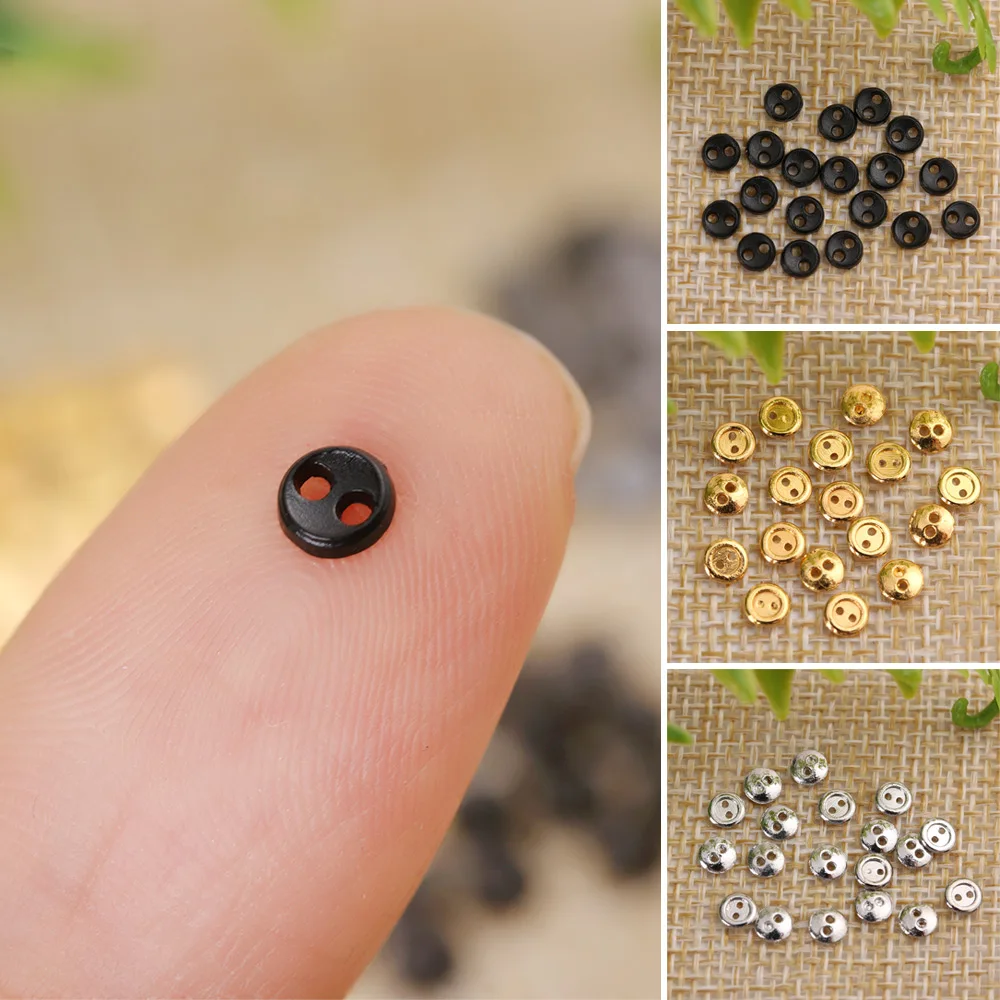 20/40PCs Mini Buttons Buckles Handmade Doll Accessories DIY Clothes Round Clothing Sewing Craft 4mm | Игрушки и хобби