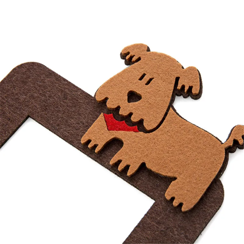 1 шт. наклейки в виде милых мультяшных животных свиньи собаки войлочная