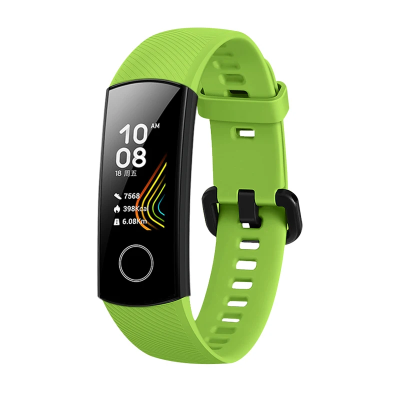 Силиконовый ремешок на запястье для huawei Honor Band 5 спортивный браслет ремешок для huawei Honor Band 5 Band 4 стандартная версия аксессуары