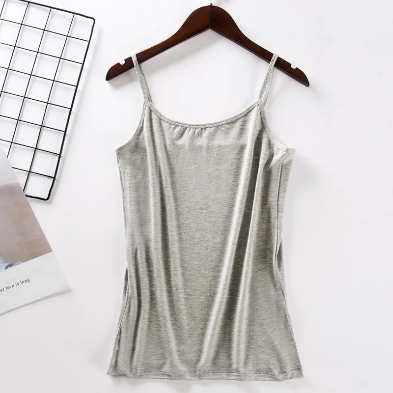 

Summer style all-match slim modal sling_priming camisole_short solid color vest women HZB7