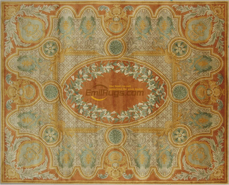 Kopen Savonnerie Rug Elegante Franse Savonnerie Gebied Tapijt Franse Savonnerie Handgeknoopt Wollen Tapijt Tapijt Folk Tapijt Traditionele