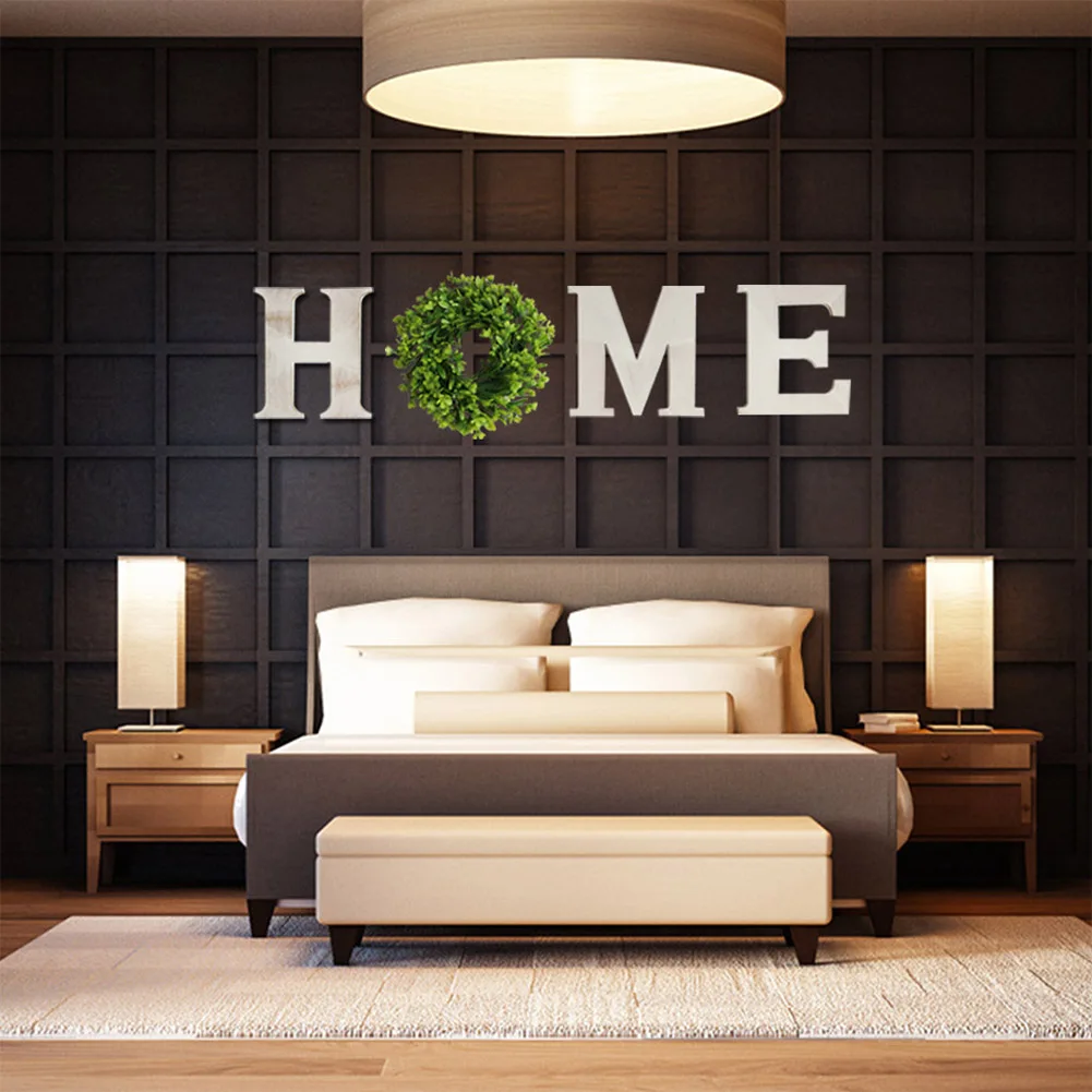 

Craft Housewarming Rustic Wood Home Sign Word Decor Birthday Living Room Gift Party Wedding Wall Mounted Bedroom Cutout Letters