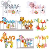 soft infant crib bed stroller toy spiral baby rattles toys for newborn educational rattles baby towel toys for 0 12 months baby