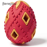 benepaw natural rubber dog toys for small large dogs bite resistant sound sturdy hollow out treat pet toys interactive