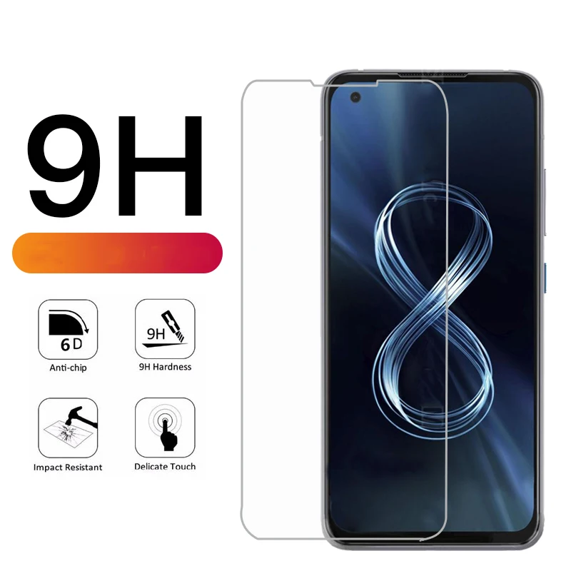 2 шт. закаленное стекло для ASUS Zenfone 8 Защита экрана защитное на откидная крышка Sklo |