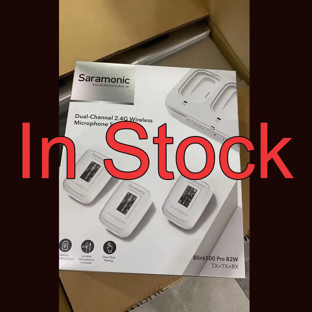

Saramonic Blink 500 Blink500 Pro B1 B2 Wireless Lavalier Microphone Dual Channel Studio Condenser Interview Mic for Phone DSLR