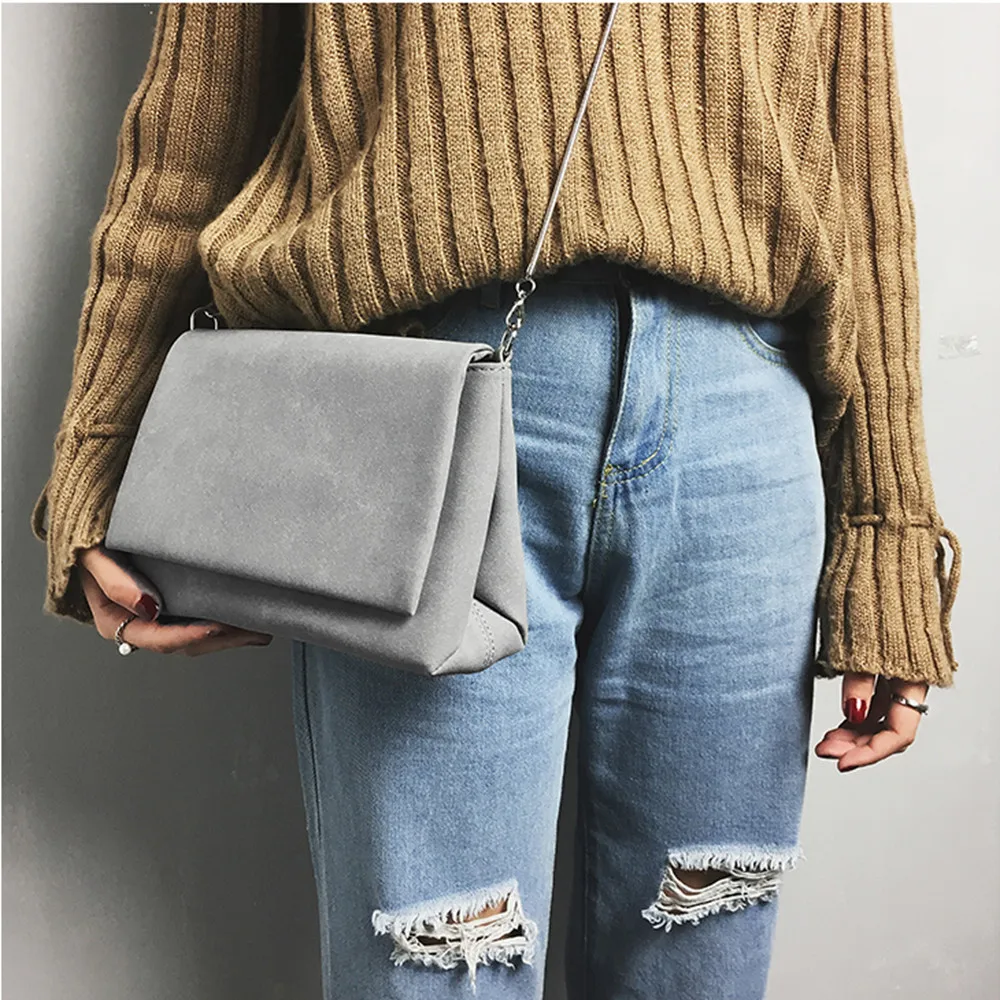 5 # сумки для женщин модная матовая кожаная сумка на застежке через плечо цепочке