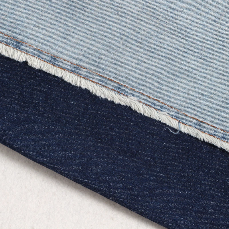 TWOTWINSTYLE Denim Patchwork Trousers Women High Waist Hit Color Large Size Wide Leg Pants Female Fashion Autumn Tide