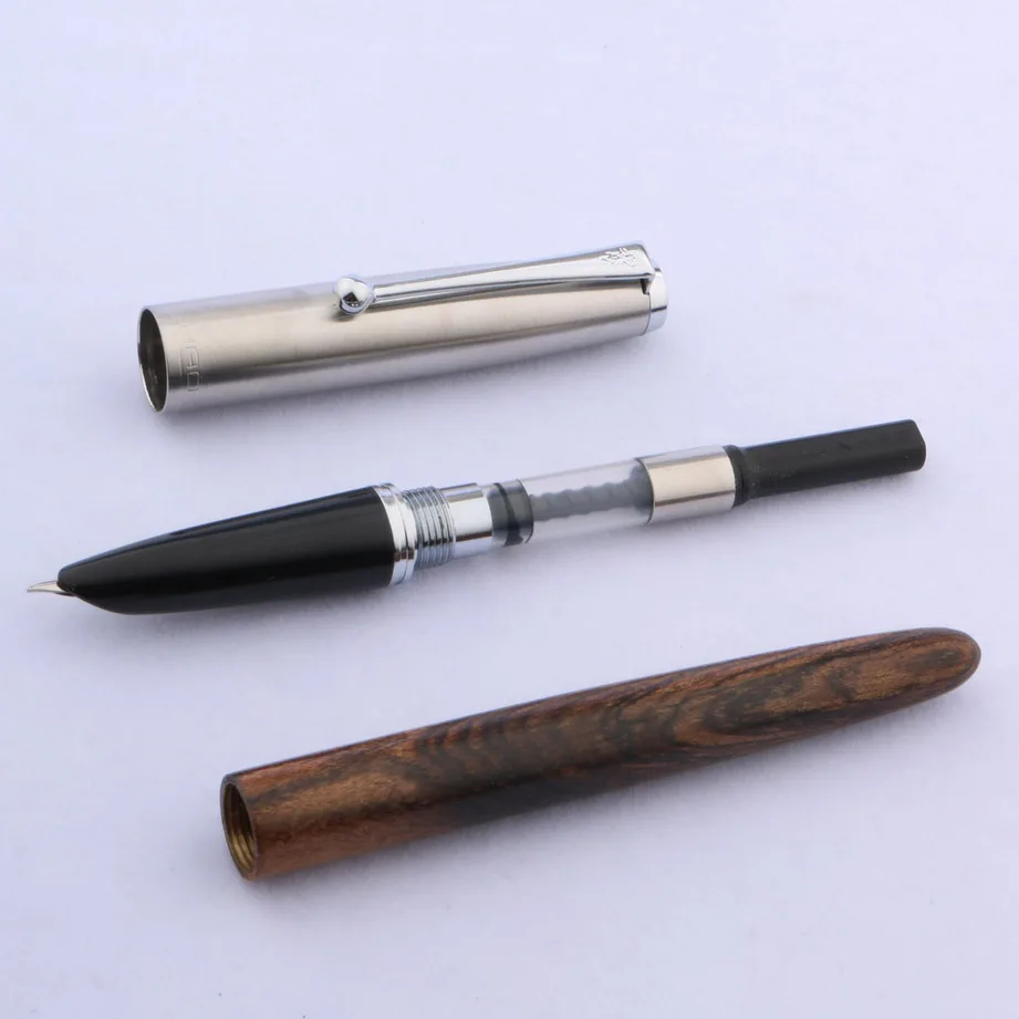 JINHAO 51-A Деревянный Цвет Мода F NIB офисные серебряные Подарочная авторучка