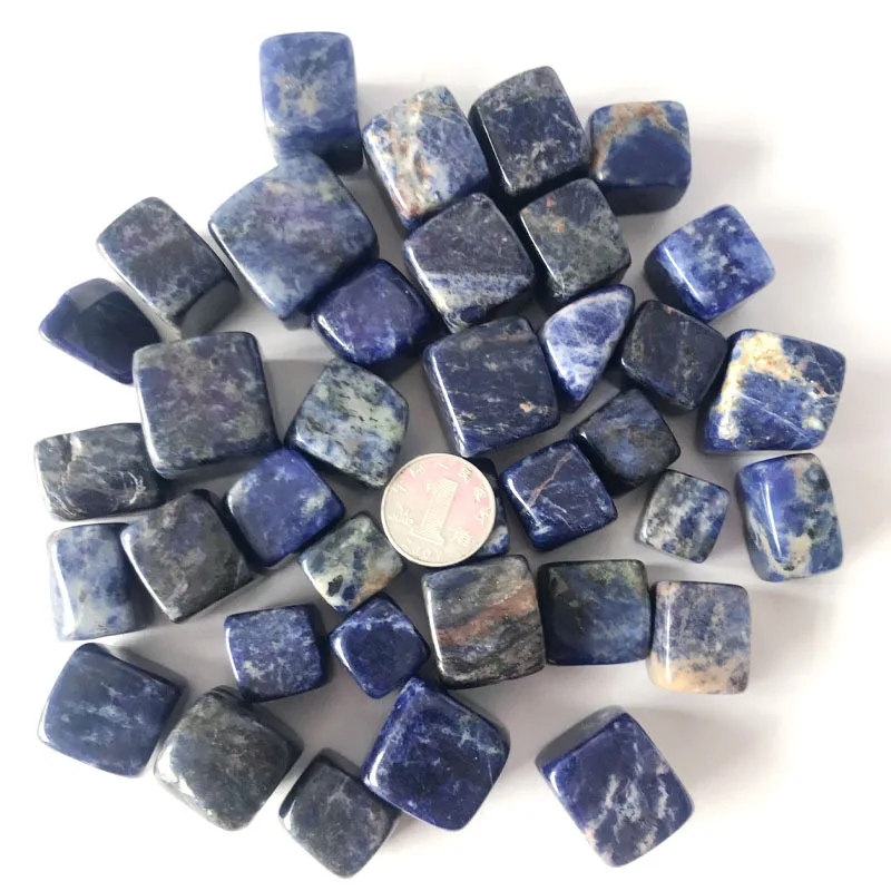 

100g natural blue minerals quartz tumbled stone large size blue-veins stone gemstone gravel for gifts