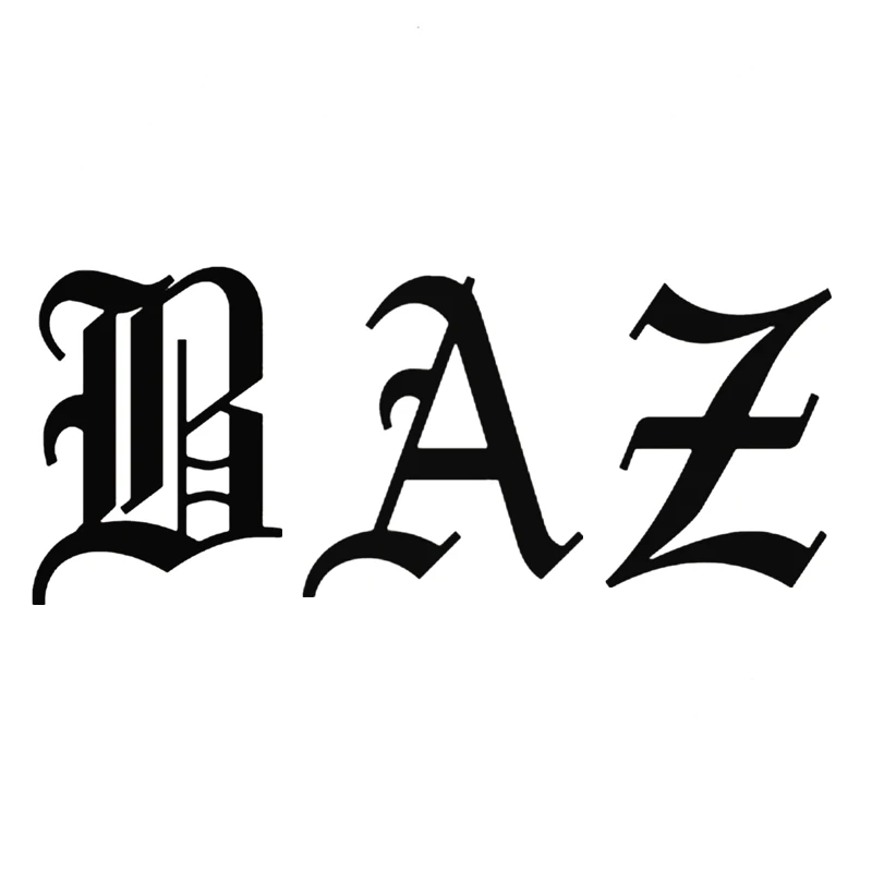 

31407# Die-Cut Vinyl Decal B.A.Z.Z Car Sticker Waterproof Auto Decors on Bumper Rear Window
