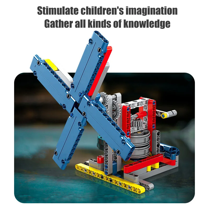 

KAZI 3 In 1Gear Mechanical Assembly Building Blocks Stimulate Kids Creativity Imagination STEM 4 IN 1 Model Bricks Education Toy