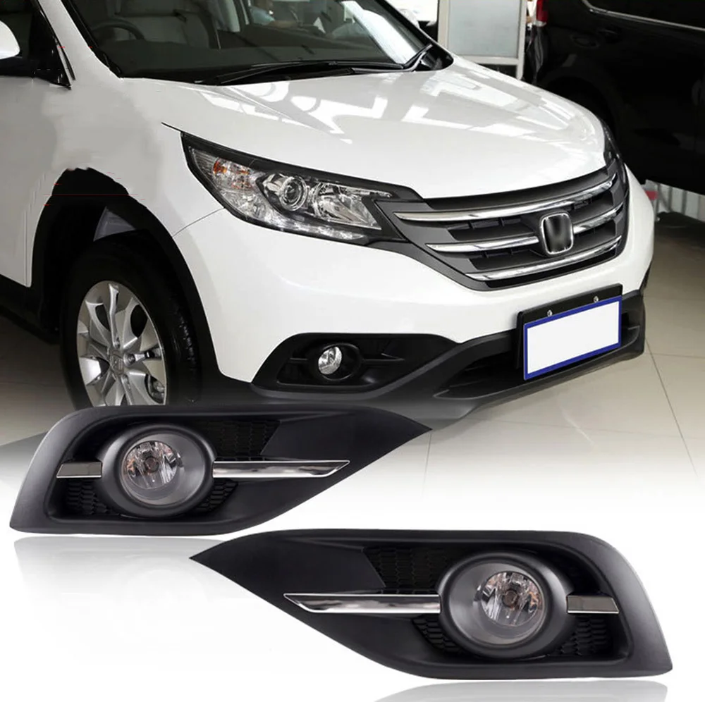 

JanDeNing Car Front Bumper Fog Light Lamp assembly kit For Honda CRV 2012-2014