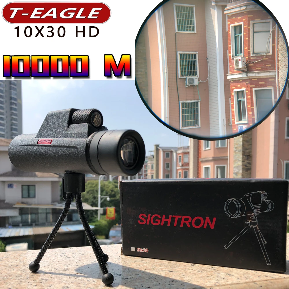Монокуляр SULIKO HD 10x30 мощный бинокль 40x60 высококачественный ручной телескоп