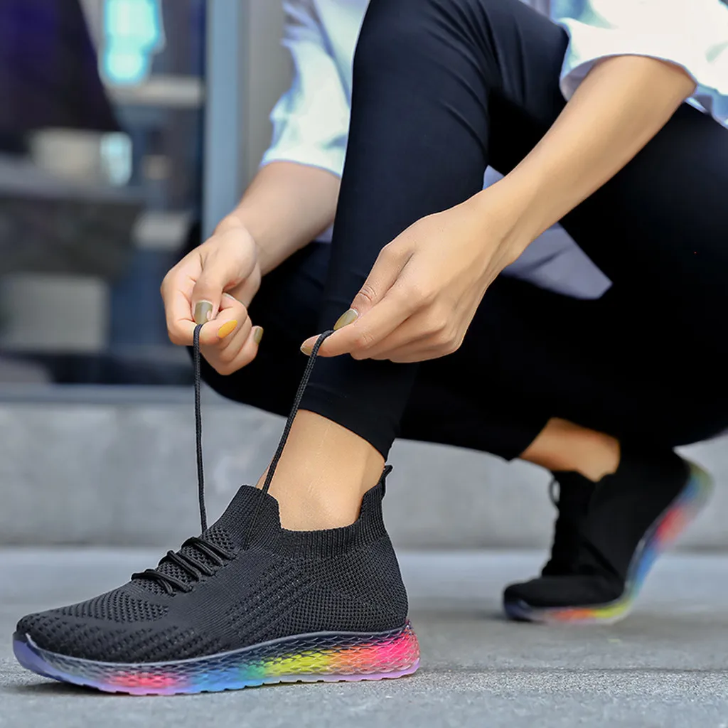 Женские легкие кроссовки для бега отдыха женская уличная сетчатая спортивная