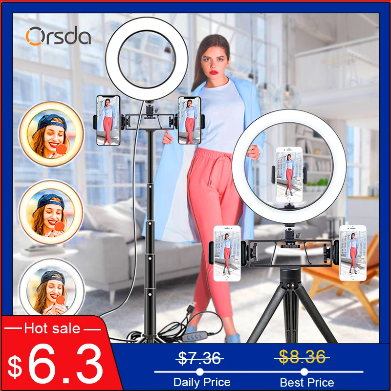 Кольцевой светодиодный светильник 6/10 дюймов профессиональный кольцевой для