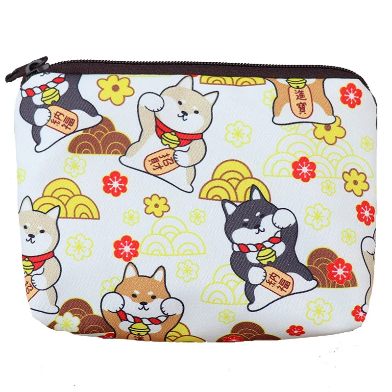 

Purse Card Bag Key Pouch Coin Bag Card Holder Storage Pouch Multicolor Animal Pattern Zipper Waterproof Portable Cute Wallet