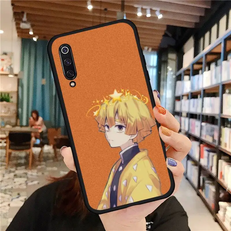 

Anime Demon Slayer Agatsuma Zenitsu Phone Case For Xiaomi Redmi 7 9t 9se k20 mi8 max3 lite 9 note 8 9s 10 pro cover funda coque