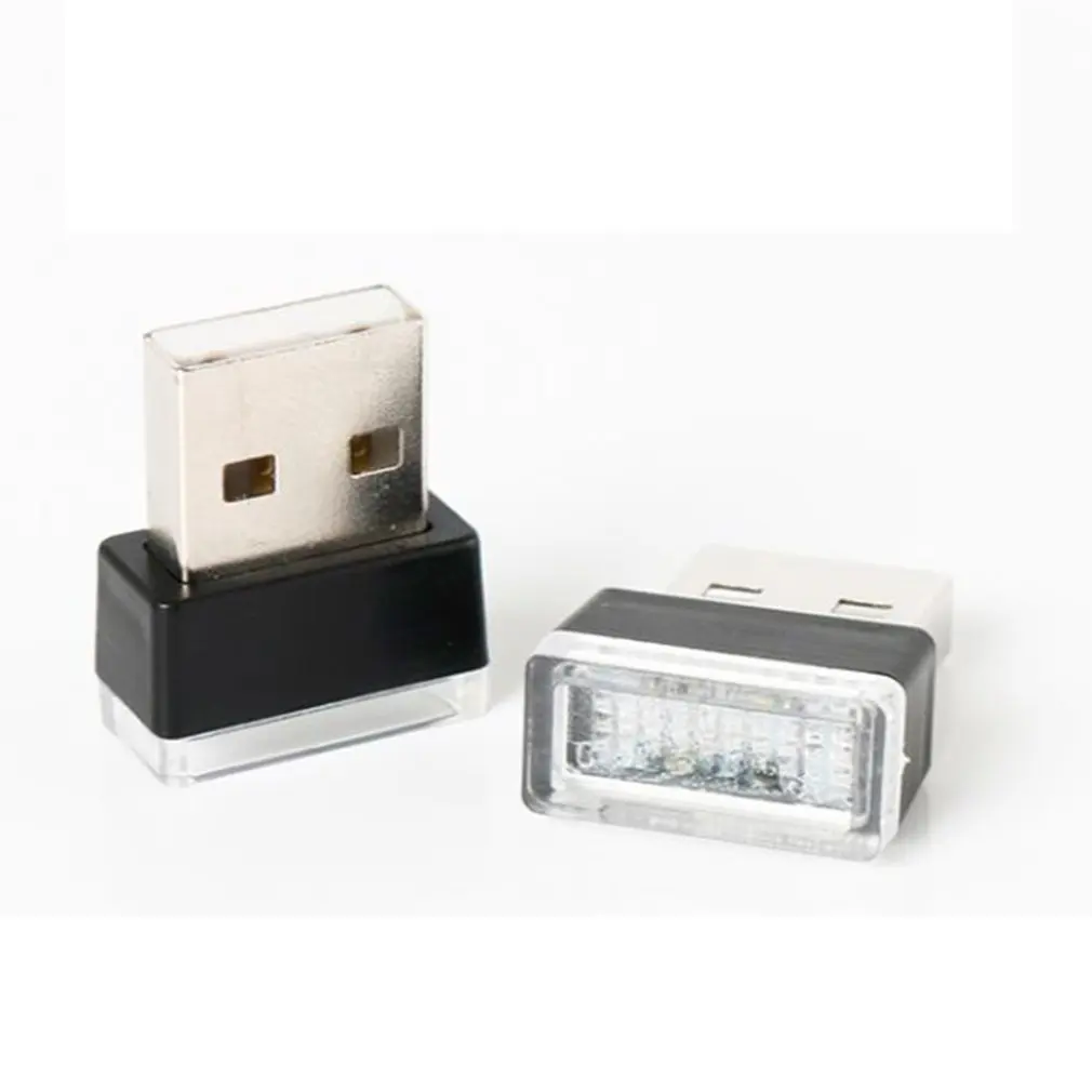 

3Pcs/7Pcs Automobile Mini USB Atmosphere Lamp LED Decoration Lamp Car Interior Ambient Lighting lights 5V 7 Color options