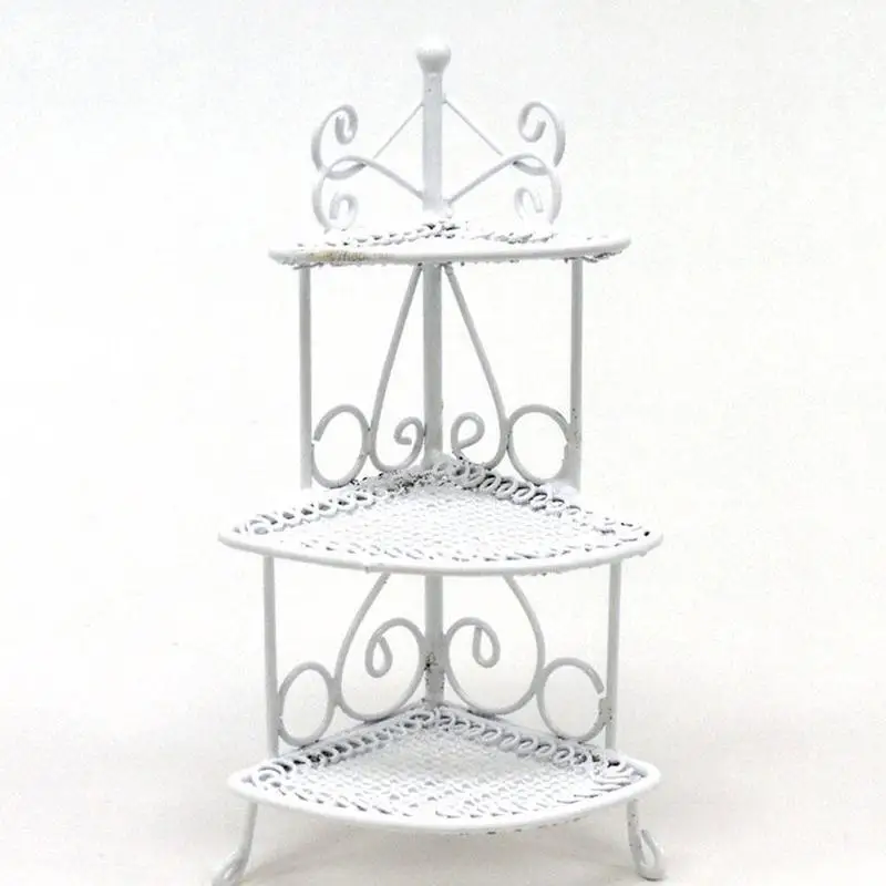 

1:12 DIY House Accessories Mini Flower Scene Dollhouse Q0Q8 Flower Mini Decora Stand Dollhouse Rack Model H3A4