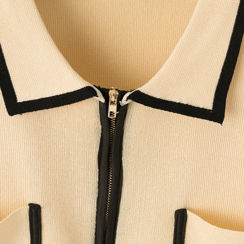 

Short Tee Shirt Fashion Pockets Short Sleeve Women Knitwear T Shirt Summer Tops Casual Woman Tshirts Turn-Down Collar Clothes