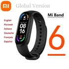 Умные часы Xiaomi Mi Band 6, водонепроницаемые умные часы с измерением пульса и уровня кислорода в крови