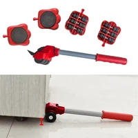 5 pcs furniture transport roller set removal lifting moving tool heavy object mover household furniture mobile slides trolley