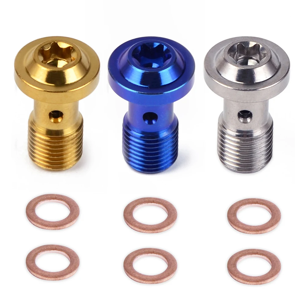 NICECNC Banjo Bolt M10X1.0X19 For Brake Hose Line Stainless Steel Single Bolts Fitting Adapter | Автомобили и мотоциклы