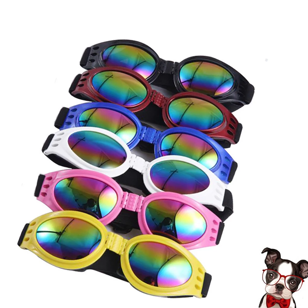 6 цветов складные собачьи очки для домашних животных средние водонепроницаемые