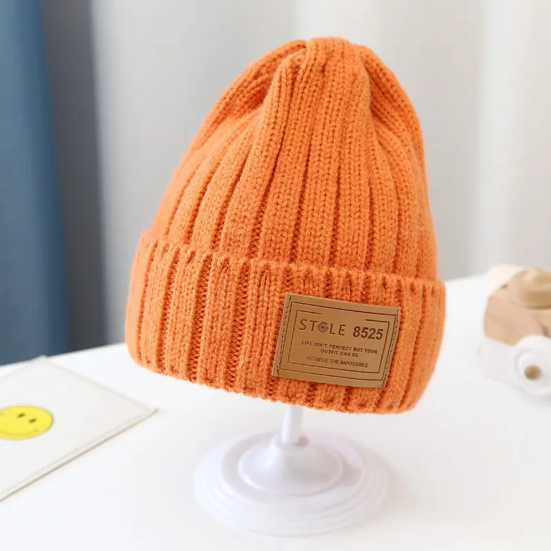 

W134 1-4 Year Baby Hat Autumn and Winter Hats Boy Girl Beanies Children's Warm Knitted Cap