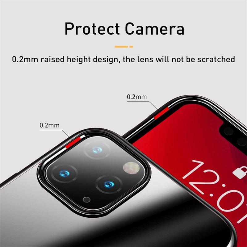 Роскошный чехол Baseus с покрытием для телефона iPhone 11 Pro Max Ультратонкий Жесткая