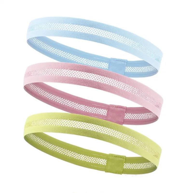 

Sweatband for Men Women Sports Headband Stretch Elastic Lady Yoga Hair Bands Silicone Anti-slip Breathable Outdoor Sports Safety
