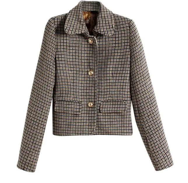 2019 корейский стиль Осень зима комплект из 2 предметов Женская куртка и юбка