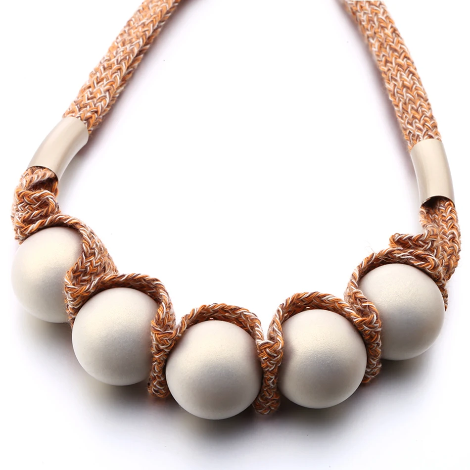 Женское Ожерелье с бусинами ожерелья и подвески из бисера эффектное ожерелье