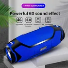 Беспроводные колонки высокой мощности 40 Вт для Bluetooth, ПК, компьютера, портативная уличная колонка, стерео сабвуфер, бумбокс, музыкальная магнитола