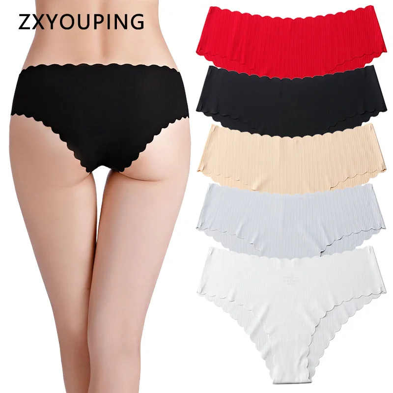 Ультра тонкие бесшовные трусы для Wmone нижнее белье с оборками сексуальные