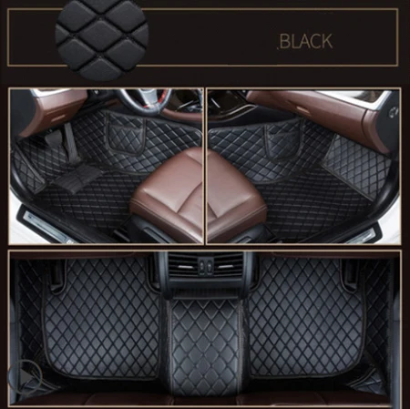All black Автомобильные коврики на заказ, двухслойные автомобильные коврики для ховера, все модели H1, H2, H3, H5, H6, H7, H8, H9, M1, M2, M4, автомобильные аксессуары, Стайлинг автомобиля - Название цвета: All black