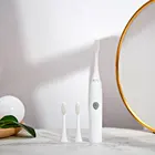 3-в-1 электрическая зубная щетка, водонепроницаемая, Модернизированный Sonic зубная щётка Smart сменный Non-для взрослых из мягкого меха электрическая зубная щетка