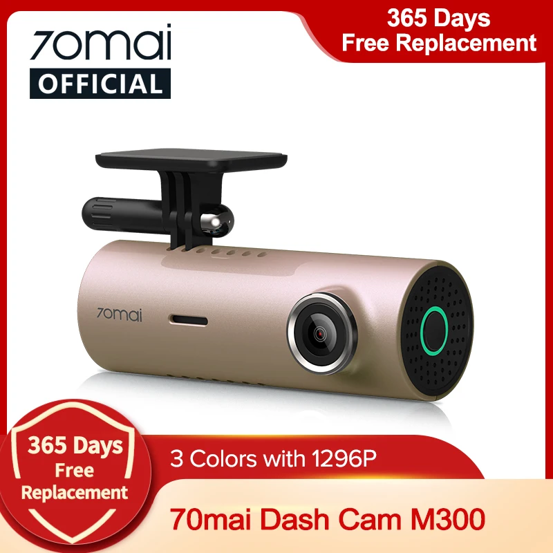2021 Новый 70mai Dash Cam M300 Видеорегистраторы для автомобилей 1296P Ночное видение