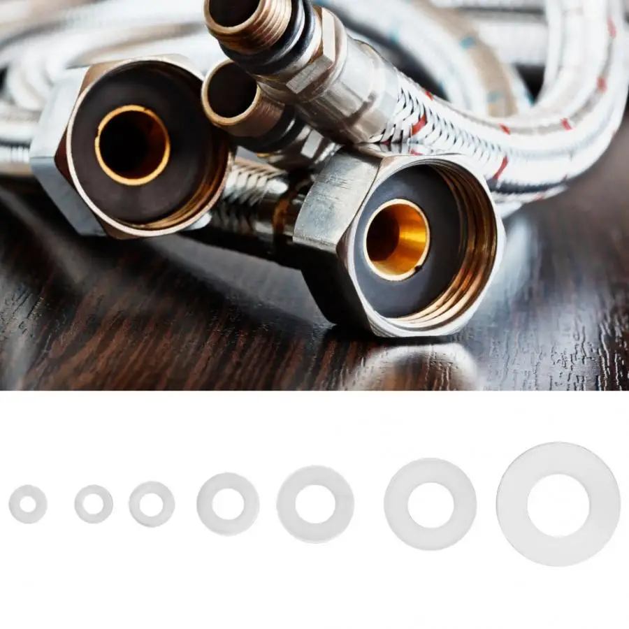 350 шт. уплотнительное кольцо Белая нейлоновая пластиковая шайба плоская