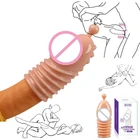 Головка пениса увеличивающая эякуляцию увеличивающая стимуляция член втулка для члена секс-игрушки для мужчин кольца на член многоразовый презерватив