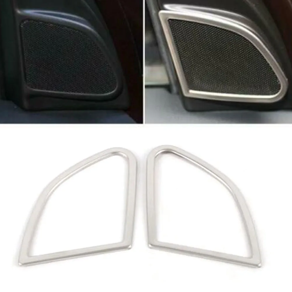 

2Pcs Car Door Audio Speaker Trim Cover Decoration For Volvo XC60 2009 2010 2011 2012 2013 2014 2015 2016 2017