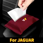 Автомобильный Держатель салфеток на козырек, замшевый подвесной держатель для бумажных салфеток, товары для Jaguar XF XE XJ F-Pace X-Type S-Type F-Pace XK