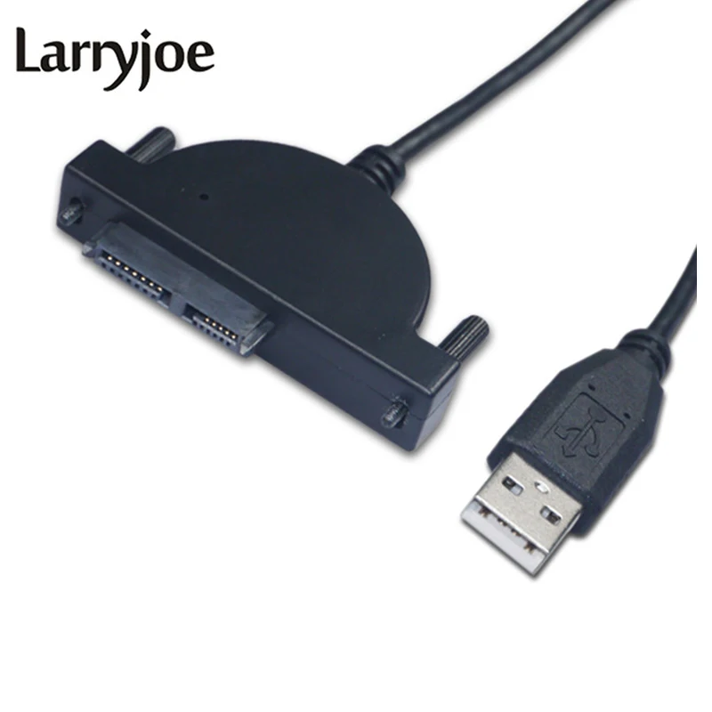 Larryjoe светодиодный индикатор USB 2 0 до 7 + 6 13Pin Mini SATA II кабель адаптер для ноутбука CD/DVD